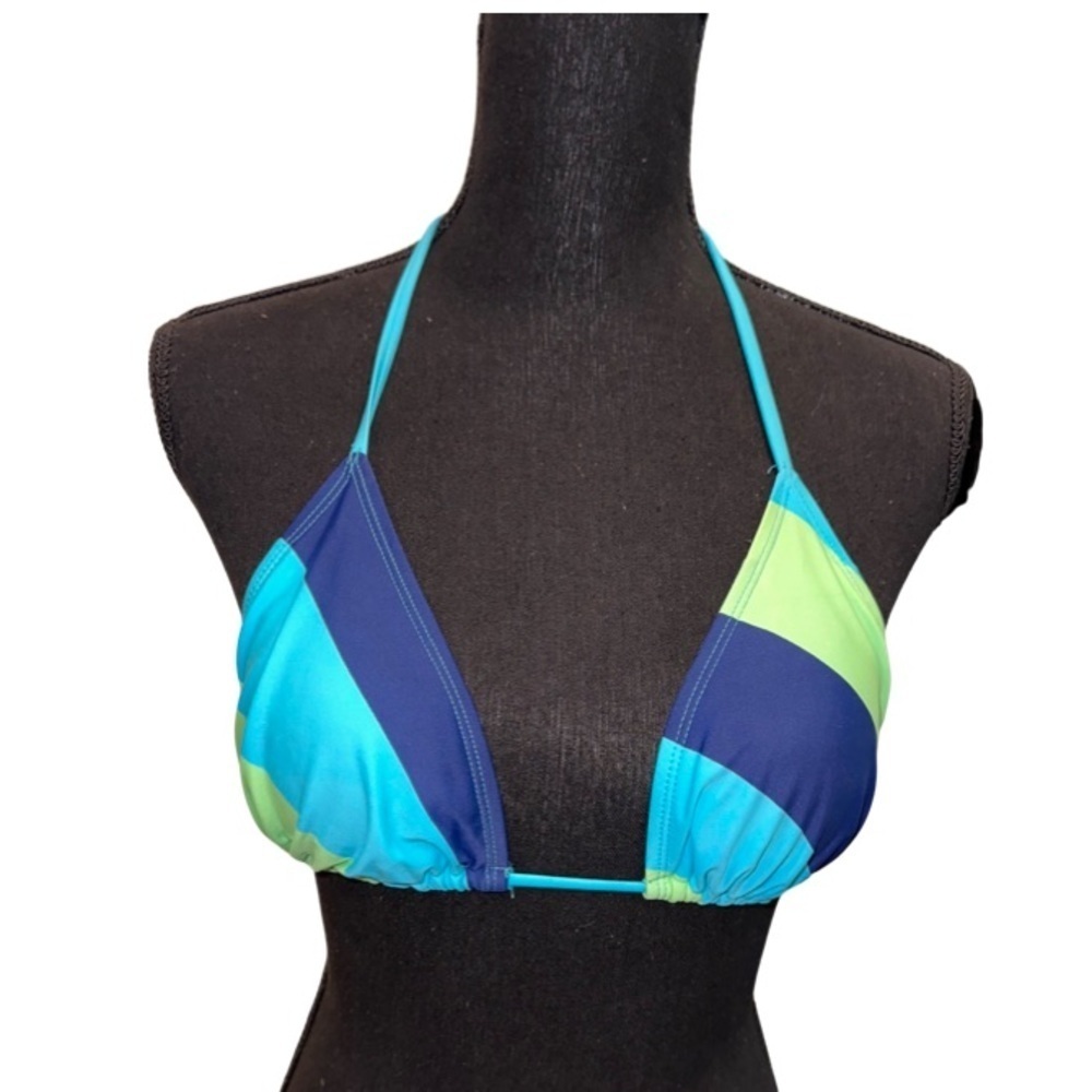 EUC OLD NAVY BIKINI TOP STRIPE MULTICOLOR SZ M